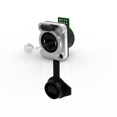 Custom Female Panel Mount Connector Industrial Rj45 IP65 Connector