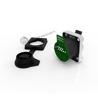 Custom Female Panel Mount Connector Industrial Rj45 IP65 Connector