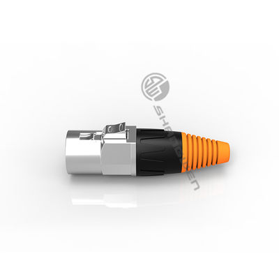 IP65 IP67 Waterproof Ethernet Chassis Connector Male Metal Button Socket