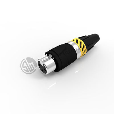 16A Wire XLR Connector 3 Pin Waterproof Ip65 Female Plug Outdoor