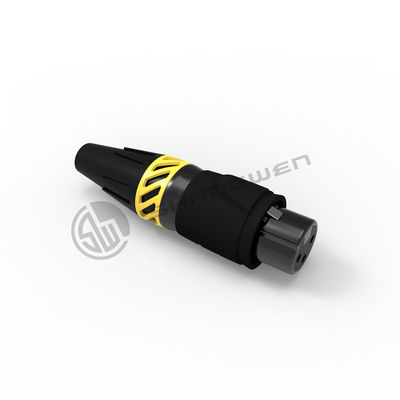 16A Wire XLR Connector 3 Pin Waterproof Ip65 Female Plug Outdoor