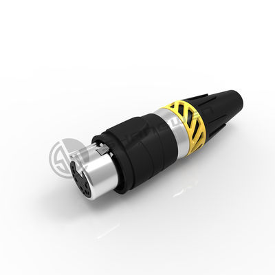 Audio XLR 5 Pin Waterproof Electrical Connectors Ip65 Female Plug