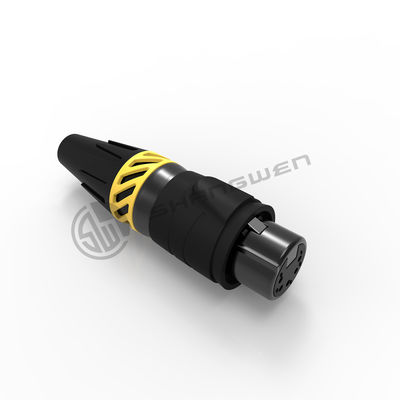 Audio XLR 5 Pin Waterproof Electrical Connectors Ip65 Female Plug