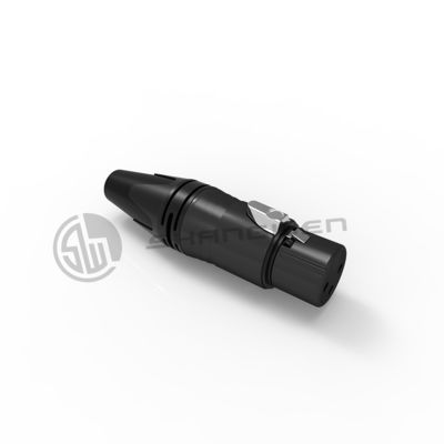 Video XLR Connector 10A Waterproof Female 3 Pin Connector Plug