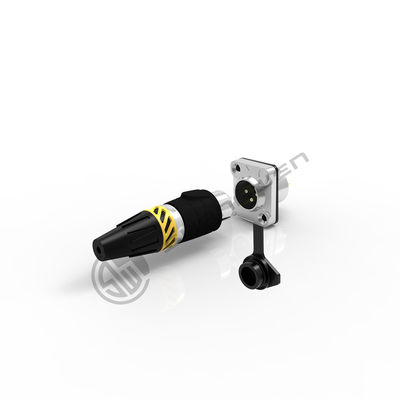 XLR  Audio Power Waterproof Socket Connector 3 Pin Microphone IP65