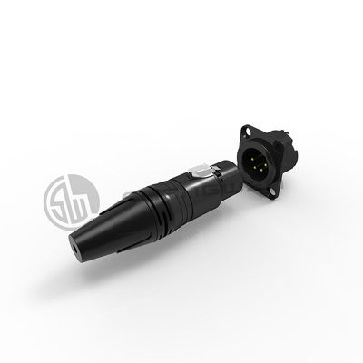 4 Pin XLR Connector Socket Male Electrical Connector D Type Shape