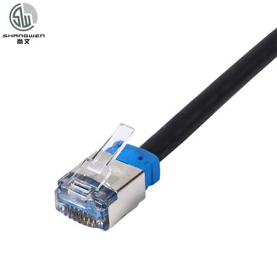 28awg Short Body FTP Patch Cord Rj45 Cat5e 4P Ethernet Communication Cable