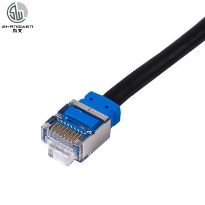 28awg Short Body FTP Patch Cord Rj45 Cat5e 4P Ethernet Communication Cable