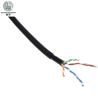 OEM Bare Copper Ethernet Cable , 24AWG 4P Cat5e Patch Cable Network