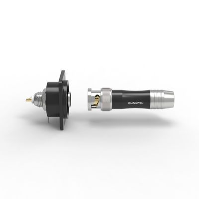 Metal Male BNC Video Connector Plug With 500 Cycles Durability