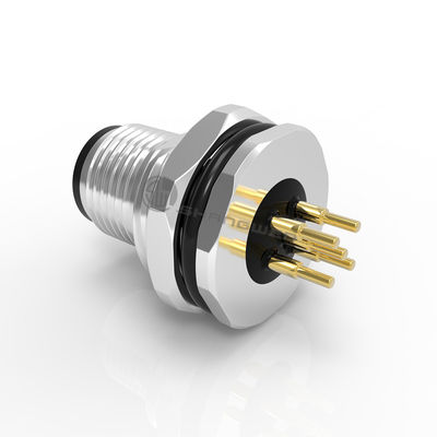 20A Copper Alloy Panel Mount Power Connector IP67 Rated PVC/Nylon Insulation Up To 600V