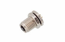 IP67 PCB M5 Female Connector Back Mount Socket Screw M5*0.5 3 / 4pin 20A