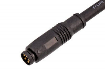 M8 Straight Male Overmolded Plug Push-pull 3/4A 5B IP67 For Industrial Applications