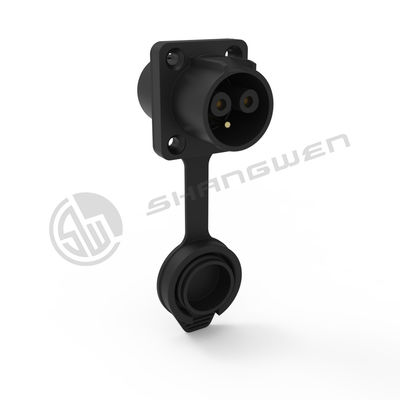 Male/Female Copper Alloy Crimp IP67 Power Connectors Up To 600V Voltage Rating Panel Mount