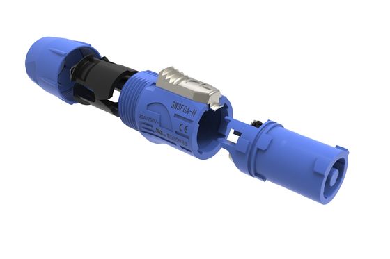 Stable Circular Power Connector 3 Pin Male Powercon for Indoor