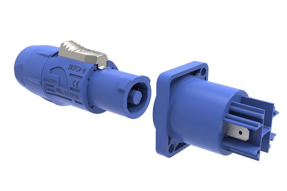 250v AC Powercon Connector Female Socket Connector Ip44 For LED Display