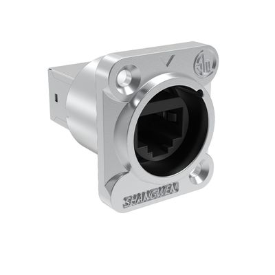 Female Industrial Waterproof Rj45 Connector for Outdoor Industrial Chassis