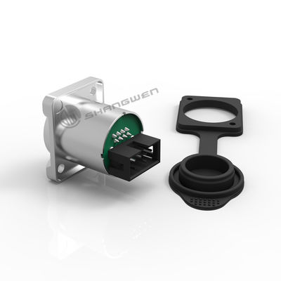 Industrial Ethernet Chassis Connector Female Outdoor Waterproof Rj45 Connector