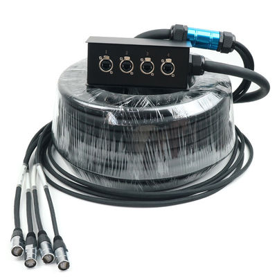 Multi-Channel 4 Channel Signal Sockets Industrial Electric CAT6 SF/UTP Network Cord Retractable Cable Reel