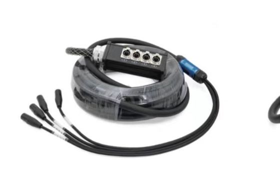 Multi-Channel 4 Channel Signal Sockets Industrial Electric CAT6 SF/UTP Network Cord Retractable Cable Reel