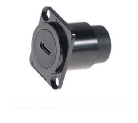 USB TYPE C Zinc Alloy Square Data Connector Dustproof Audio Data Connector for Industrial Electronics Accessories