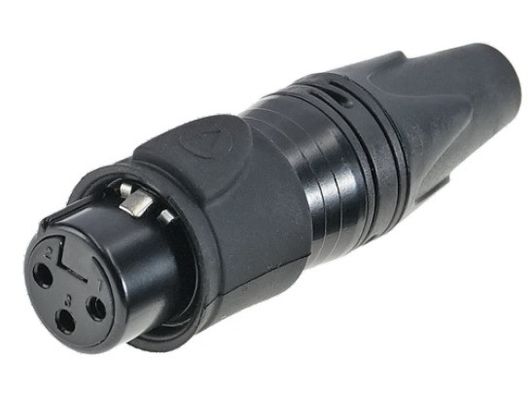 Waterproof IP65 XLR Connector 3 Pin Male Socket Gold-plated Contact Pin Zinc Alloy Shell
