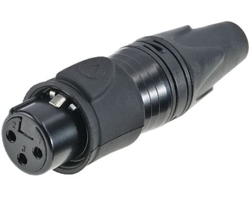 Industrial Electronics Accessories Female Waterproof 3 Pin XLR Connector for Audio Video Outdoor and Waterproof