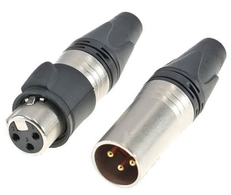 Industrial Electronics Accessories Female Waterproof 3 Pin XLR Connector for Audio Video Outdoor and Waterproof
