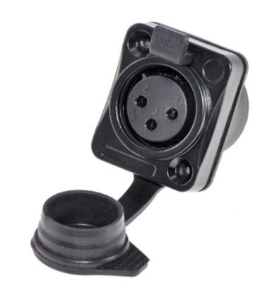 Powerful Outdoor Waterproof 3 Pin XLR Connector Male Female Plug Socket for Audio Video
