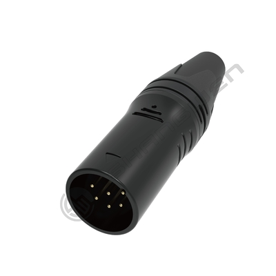 6-Pin XLR Audio Video Connectors Durable Indoor XLR Connectors with IP40 Protection Class