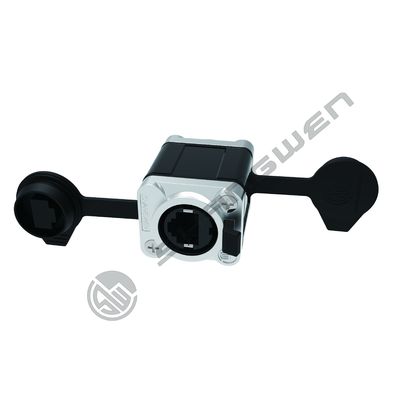 Outdoor Waterproof Ethercon RJ45 Connectors Female Adapter for Cat5e Network Power Ethernet Cable Extension Connector