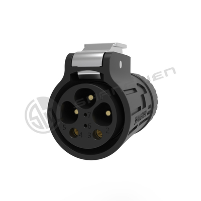 Industrial Outdoor Card Buckle 7-Core Waterproof IP67 Power Connector Plug Large Current 7 Pin Charging Connector Aviation Plug