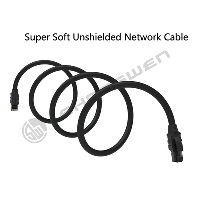 Cat6a 24awg UTP Cable PVC Jacket 4pair CE UL MultipleTwist 100% Oxygen-free Pure Copper Indoor Blue Black Ethernet Network