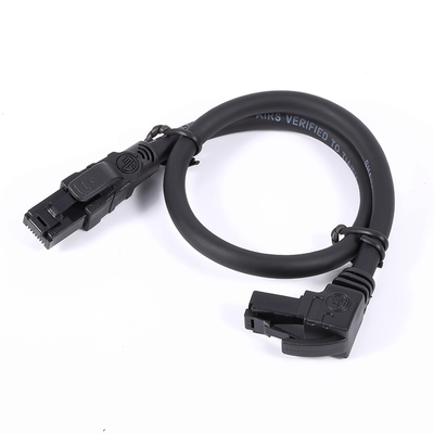 Customizable Direction 2m Cat6 Utp Right Angle Ethernet Cable for Male to Male Patch Cable in Silvery Grey