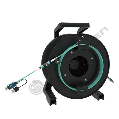 TPU Armored Jumper LC FC SC ST singlemode Fiber Optic OM3 convert  Detachable 8K Fiber Optic HD data MPO Cable Kit