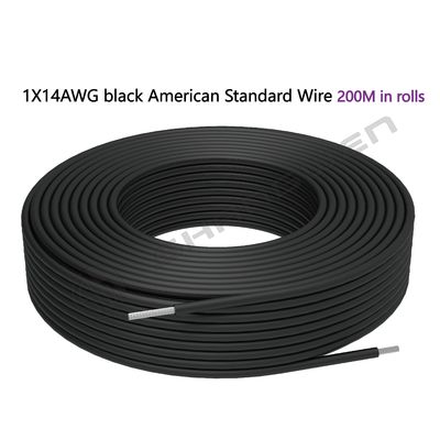 Power Cord 14AWG UL 105℃ Stranded Conductor Wire 600V VW-1 PVC Wire 14AWG PVC Electronic Cable Tinned Copper Stranded Wiring