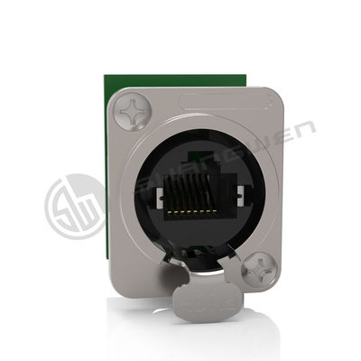 دسته 5e Rj45 Ethernet Connector Chassis D شکل پانل صنعتی