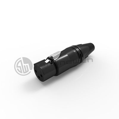 کانکتور XLR ویدئویی 10A ضد آب زنانه 3 پین کانکتور پلاگین
