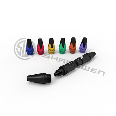 Indoor Custom XLR 4 Pin Male Female Connector Plug Socket Zinc Alloy Shell