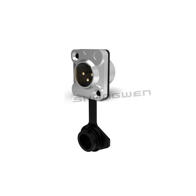 XLR Audio Power Connector 3 Pin Microphone IP65 اتصال آب ضد آب 3 پین میکروفون IP65