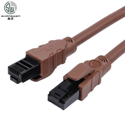 کابل نرم انعطاف پذیر Cat6a Cat6 Ethernet Patch 24awg کابل UTP سطح مهندسی ضد یخ