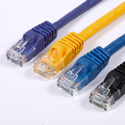 Cat5E Cat6a Cat6a UTP Ethernet Patch Cable دور برای ارتباط