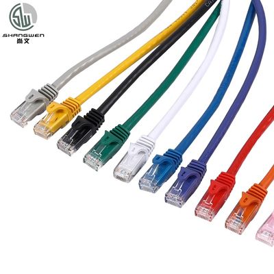 Rj45 Cat6 Cat6a Cat5E UTP سیم پیچ 1m 3m 5m کابل شبکه کامپیوتر