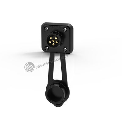 Industrial IP67 Power Connector Waterproof 6 Pin Male Socket Connector