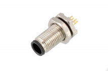 M5 Male Back Mount Socket Solder Screw M5*0.5 3/4pin 20A  IP67