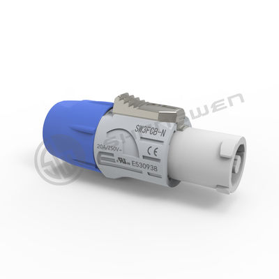 20A 250V متصل کننده برق دایره ای داخلی 3 رسانا اتصال کننده Powercon