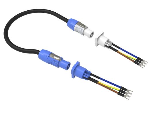 250v AC Powercon Connector Connector Ip44 برای صفحه نمایش LED