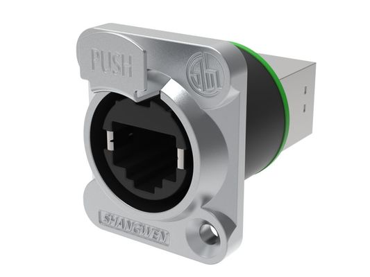 Audio Ethernet Chassis Connector indoor Electrical Rj45 8 Pin Connector
