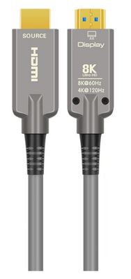 فایبر نوری زره ای HDMI2.0 HD کابل درام 4K 60Hz کابل پوشیده TPU برای تلویزیون ویدیو صوتی با محافظ کابل Shell