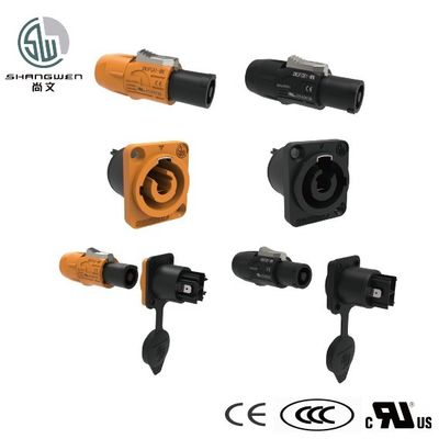 کانکتور صفحه نمایش LED 250V 3Pin مرد آبی LED Powercon کانکتور پلاگین شاسی برای لوازم جانبی الکترونیک صنعتی